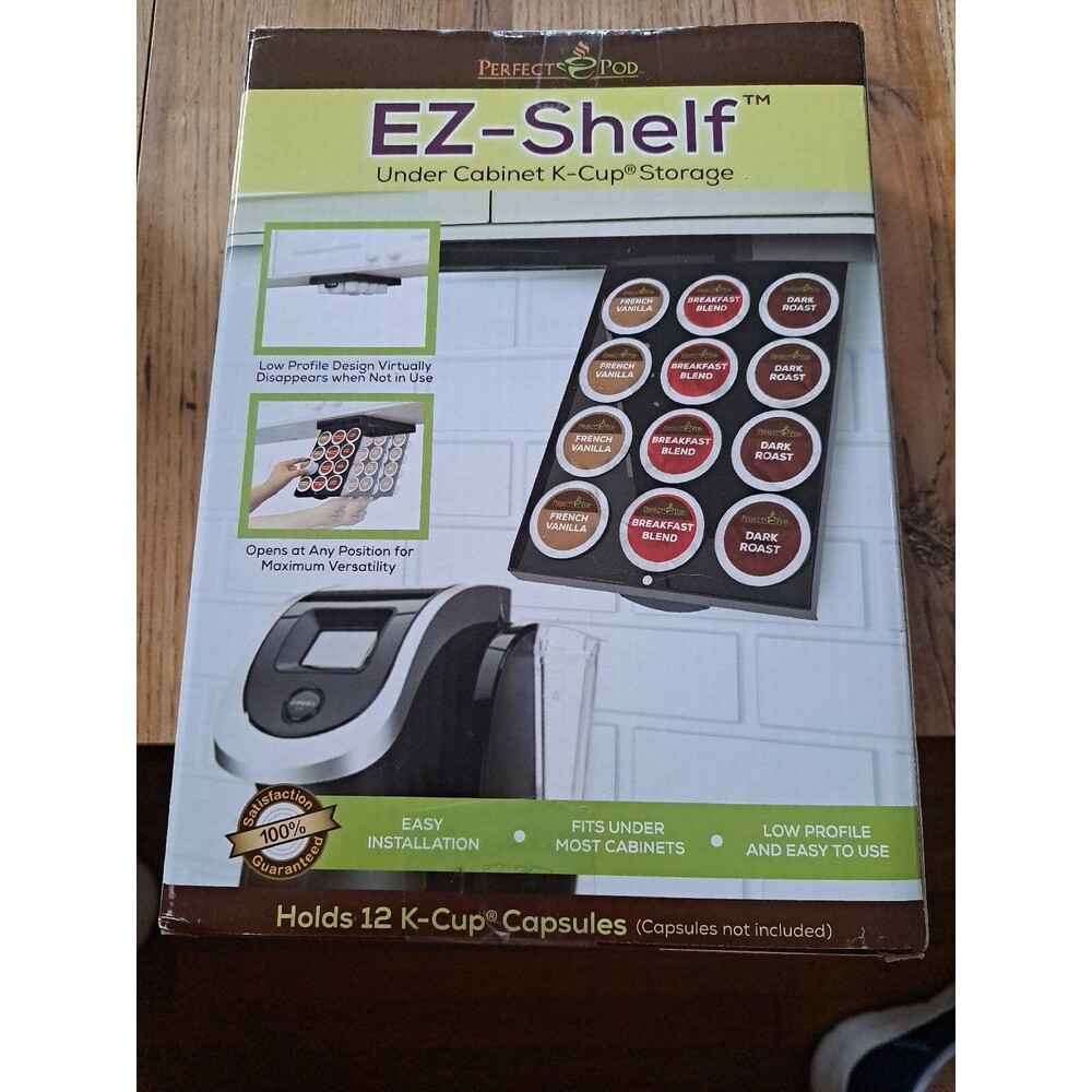 POD EZ-Shelf Under Shelf Storage for K Cups Coffee Holder